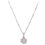 Diamond Necklace 18K White Gold