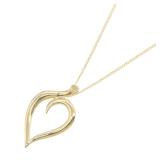 Tiffany Leaf Heart Necklace