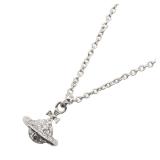 Vivienne Brass Silver Necklace