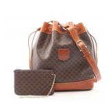 Celine Macadam Shoulder Brown