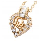 Dior CD Heart GP Gold Necklace