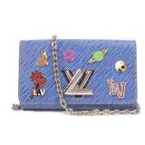 LV Twist Chain Shoulder Blue
