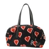 Prada Nylon Shoulder Bag Black Red