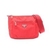 Prada Nylon Saffiano Shoulder Red