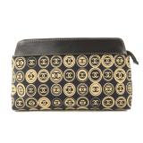 Chanel Canvas Pouch Black Beige
