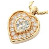 Dior Heartstone GP Gold Necklace