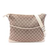 Gucci GG Canvas Shoulder Beige Ivory