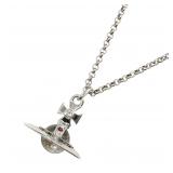 Vivienne Brass Silver Necklace