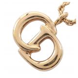 Dior CD Logo GP Gold Necklace