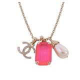 Chanel CC Metal Silver Necklace