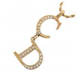 Dior CD GP Gold Necklace