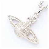Vivienne Bas Relief Necklace Silver