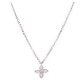 Diamond Necklace 18K White Gold