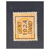 Belgium Stamp 1924 King Albert l Gent Overprint