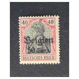 Germany Occupation of Belgium 1916 50c/40pf