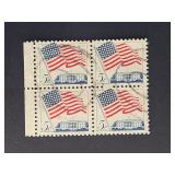 US Stamps 1963 5c 50-Star US Flag Block
