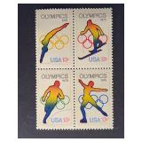 US Stamps 1976 13c Olympic Games Block
