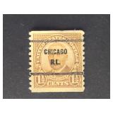 US Stamp 1930 1 1/2c Warren G. Harding Precancel