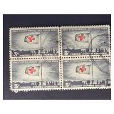US Stamps 1963 5c Red Cross Centennial