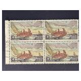 US Stamps 1962 4c Winslow Homer Block