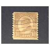 US Stamp 1925 1 1/2c Harding, Deep Brown Coil