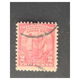 US Stamp 1932 2c Arbor Day, Carmine Rose