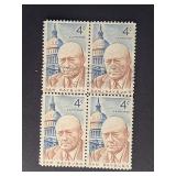 US Stamps 1962 4c Sam Rayburn Block