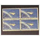 US Stamps 1962 4c Project Mercury Block