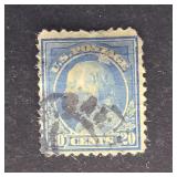 US Stamp 1917 20c Franklin