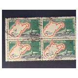 US Stamps 1963 5c West Virginia Statehood Block