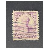 US Stamp 1932 3c Daniel Webster, Purple