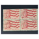 US Stamps 1962 4c Girl Scouts Block