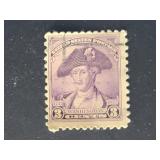 US Stamp 1932 3c Washington, Purple