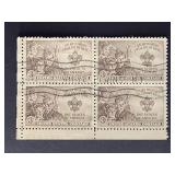 US Stamps 1950 3c Boy Scouts of America Block