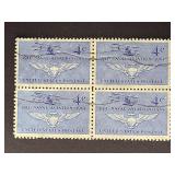US Stamps 1961 4c Naval Aviation Block