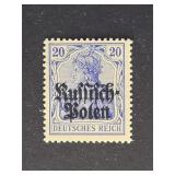 Germany Occupation of Poland 1916 20pf