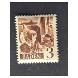 Germany Allied Occupation French Zone 1947 Baden