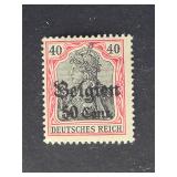 Germany Occupation of Belgium 1916 50c/40pf