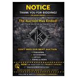 END OF AUCTION ï¿½ THANK YOU FOR BIDDING!