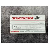 Winchester 45 ACP 230 GR FMJ ( 100 RDS )