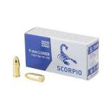 STV Scorpio 9MM 115 Gr FMJ ( 1000 RDS )