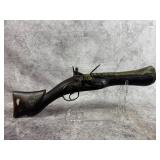 Antique Flintlock Blunderbuss Engraved Brass