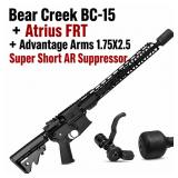 New Bear Creek BC-15 + Atrius FRT + AA Suppressor