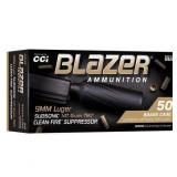 CCI Blazer Brass Clean-Fire Subsonic 9MM (500 RDS)