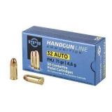 PPU 32 ACP FMJ ( 500 RDS )