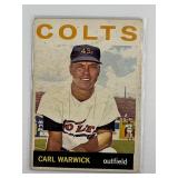 1964 TOPPS CARL WARWICK CARD