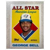 1988 TOPPS GEORGE BELL AS CARD