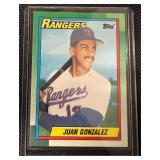 ERROR -1990 Topps Juan Gonzalez Rookie Mint