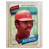 ROOKIE CARD 1980 TOPPS JEFFREY LE