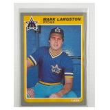 ROOKIE CARD 1985 FLEER MARK LANGSTON